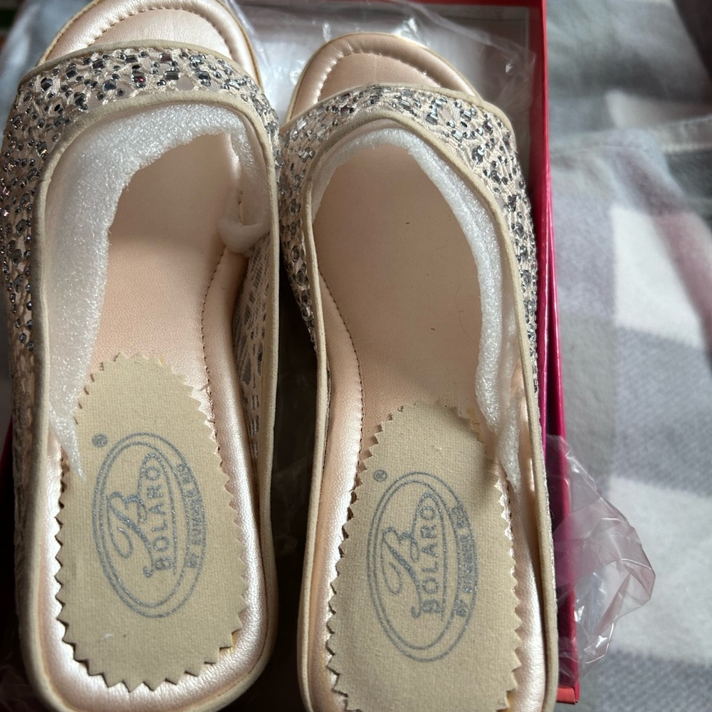 Bolaro Crochet Wedge Sandal